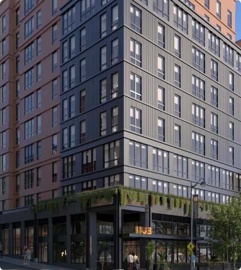 The exterior of Hub Knoxville