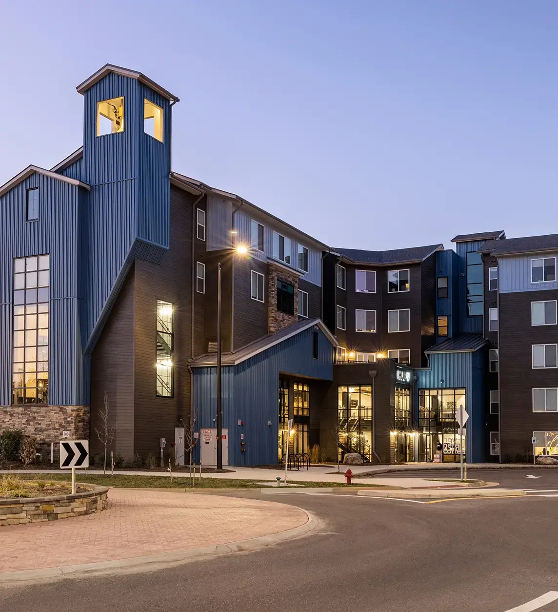 Apartment building exterior