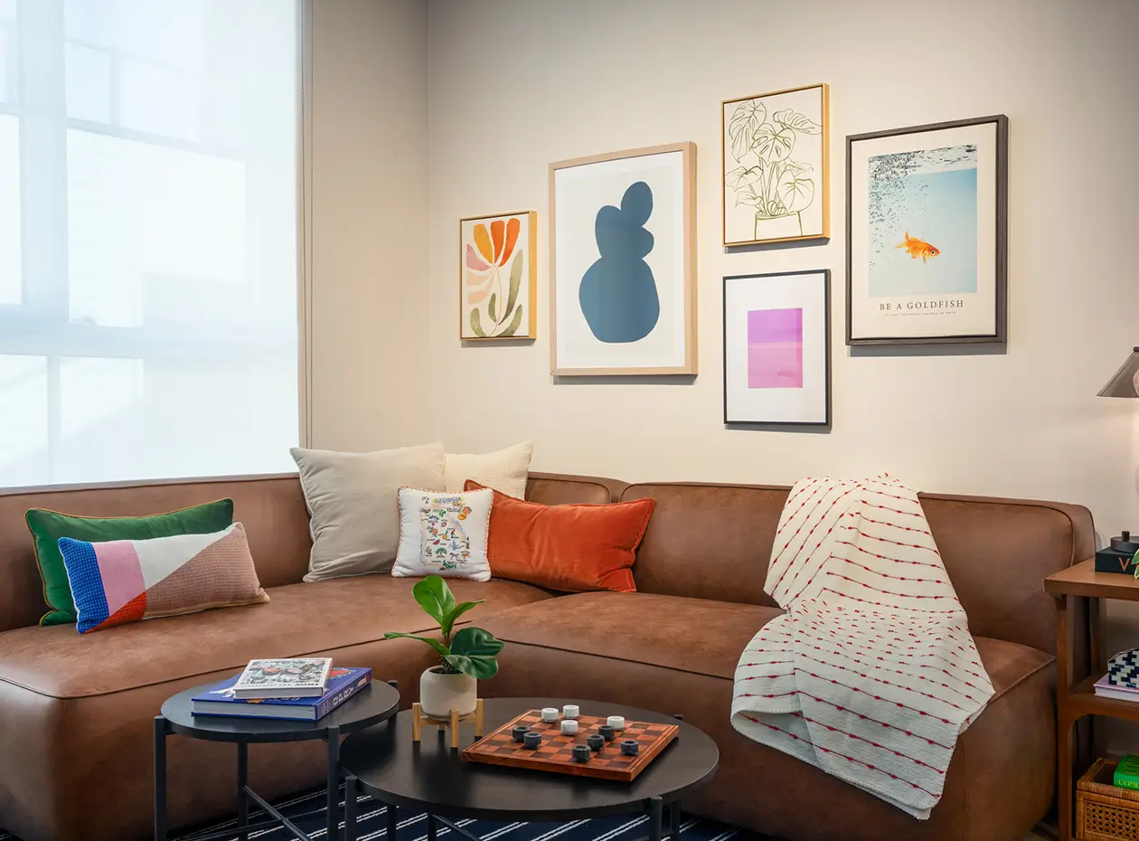 Furnished apartment living room